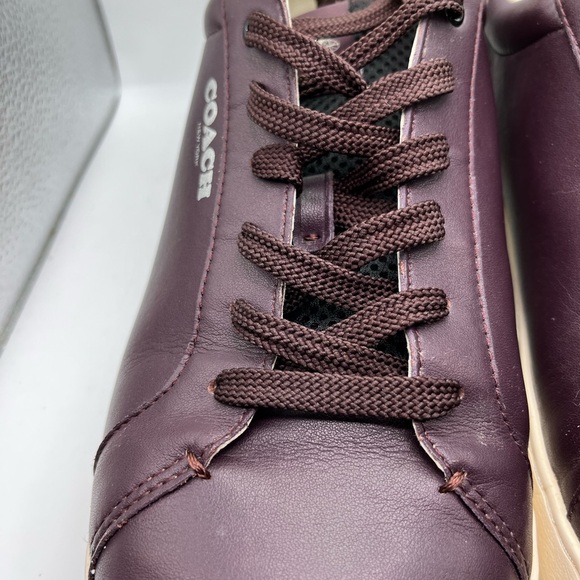 Coach Men's Dark Burgundy Sneakers Sz 13 - Picture 8 of 16